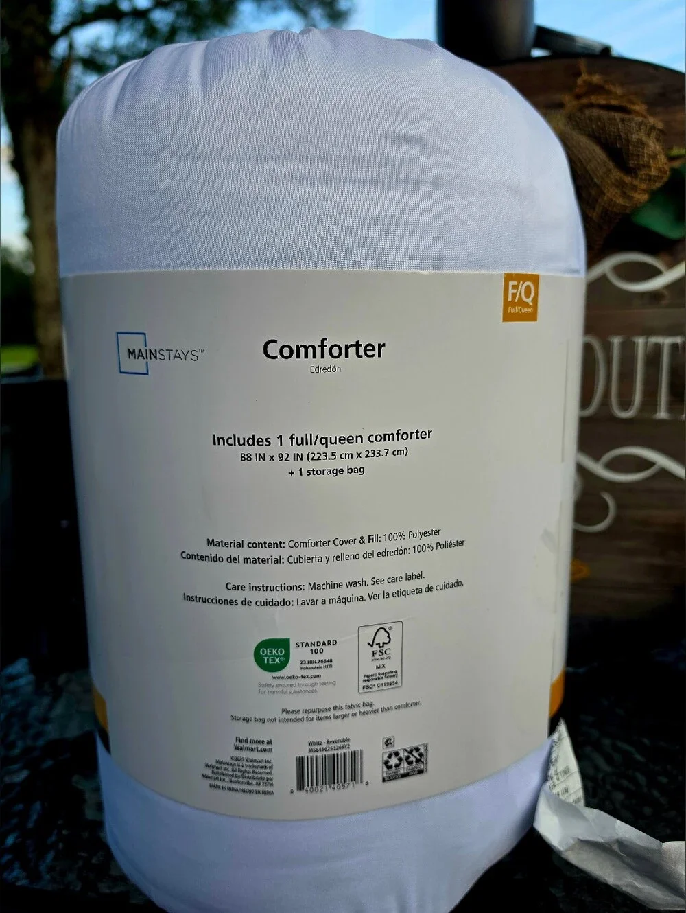 Mainstays Full/Queen Reversible Comforter
